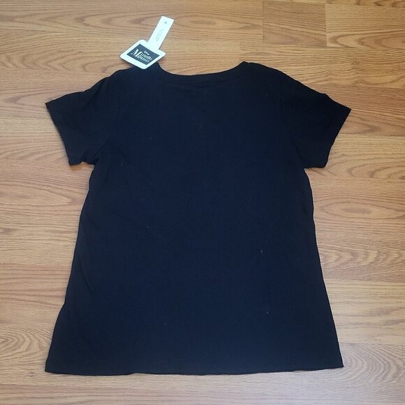 DISNEY Minnie Mouse Girl's Halloween T-SHIRT Witch Broom BLACK Orange Size 14 16 - Picture 5 of 5